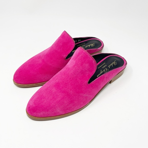 Robert Clergerie Shoes - NWT Robert Clergerie Suede Mules Slip-On Flats Loafers in Fuchsia 36